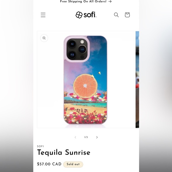 Tequila Sunrise IPhone 13 Pro phone MagSafe case! - Picture 4 of 6